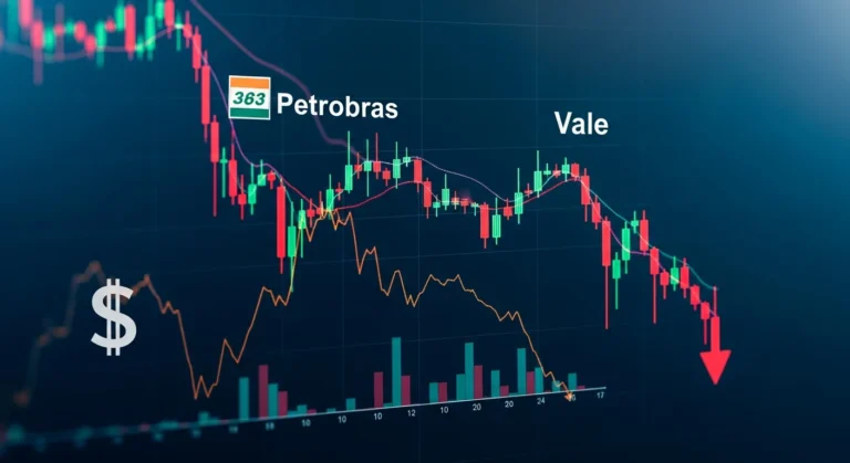 Ibovespa inicia 2026 em queda; impacto de Petrobras e Vale e queda do dólar Ibovespa inicia 2026 em queda; impacto de Petrobras e Vale e queda do dólar